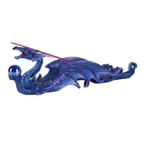 Ocean Dragon with Orb Statue Incense Burner