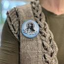 Oh Hell No He's Not With Me Jesus Anti-Trump Large Button Pin 2.25" | Pinback Button Badge