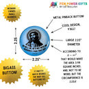 Oh Hell No He's Not With Me Jesus Anti-Trump Large Button Pin 2.25" | Pinback Button Badge