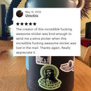 Oh Hell No He's Not with Me Jesus Sticker | Vinyl Die Cut Decal Anti-Trump