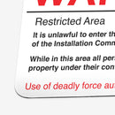 Warning Sign Playmat