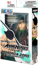 One Piece Roronoa Zoro Three Sword Style Anime Heroes Action Figure