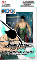 One Piece Roronoa Zoro Three Sword Style Anime Heroes Action Figure