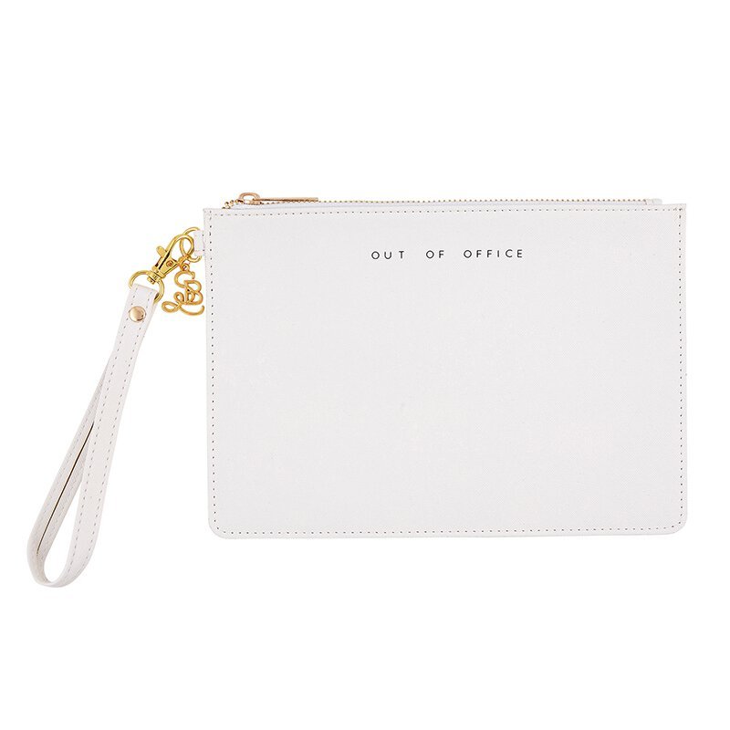 Out Of Office White Fashion Wristlet | 9.45