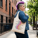Out of Patience for Deeply Disappointing Men Slouchy Canvas Tote in Natural