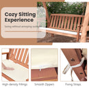 Outdoor 2-Seat Swing Bench w/ith A Frame and Sturdy Metal Hanging Chainsx