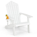 Weather Resistant HIPS Outdoor Adirondack Chair with Cup Holder
