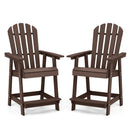 HDPE Patio Chair with Armrest and Footrest for Indoor Outdoor
