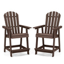 HDPE Patio Chair with Armrest and Footrest for Indoor Outdoor