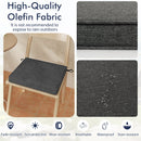 Outdoor Chair Cushion Set of 2 Waterproof Fade-Resistant Olefin Seat Cushions