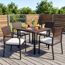 Patio Dining Chairs Set of 4 with Padded Cushions