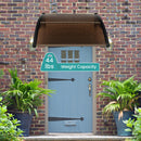 Outdoor Front Door Patio Overhang Awning for Sunlight Rain Snow Wind Protection