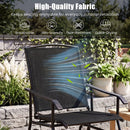 Outdoor Glider Chair with Metal Frame and Armrests