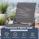 Outdoor Glider Chairs Set of 2 with Ergonomic Backrest and Seat