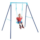 Outdoor Heavy Duty Metal Toddler Swing Set with Stand