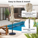7.5 feet Outdoor Patio Heavy Duty Market Umbrella with Push Button Tilt