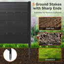 Outdoor Privacy Fence Screen with 5 Ground Stakes for Garden Yard Patio