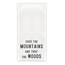 Over The Mountains Tea Towel Thirsty Boy Dish Towel | Cotton Flour Sack Kitchen Towel | 30" x 30"