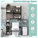 Over The Toilet Storage Cabinet with Sliding Barn Door and Adjustable Shelves