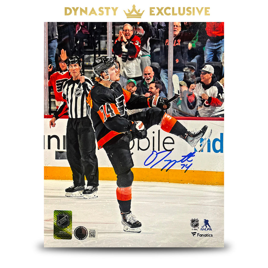 Owen Tippett Goal Celebration Philadelphia Flyers Autographed 16