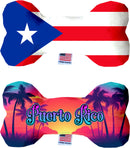 Dog Plush Bone Toys, "Puerto Rico"