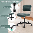 PU Leather Adjustable Office Chair Swivel Task Chair with Backrest