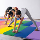 PU Leather Tri-Folding Gymnastics Tumbling Mat with Carrying Handles