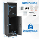 Package Delivery Box for Outside with Lockable Doors Coded Lock