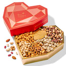 Valentine's Day Gift Basket, Heart Box with Gourmet Nuts Assortment