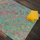 Purple Teal Swirl Playmat