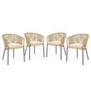 Patio Chairs Set of 4 with