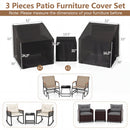 Waterproof Patio Furniture Covers for 3-Piece Bistro Set