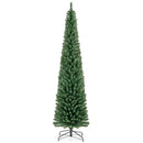 Pencil Christmas Tree with Memory Wire Branch Tips and Warm LED Lights