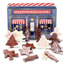 Christmas Gift β Peppermint Bark Gift Tin with Holiday-Shaped Chocolates