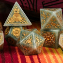 Peruvian Amazonite Stone Dice Set - Dice Around the World Collection