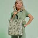 Peter Pan Tinker Bell Disney Clover All-Over Print Tote Crossbody Bag With Coin Bag