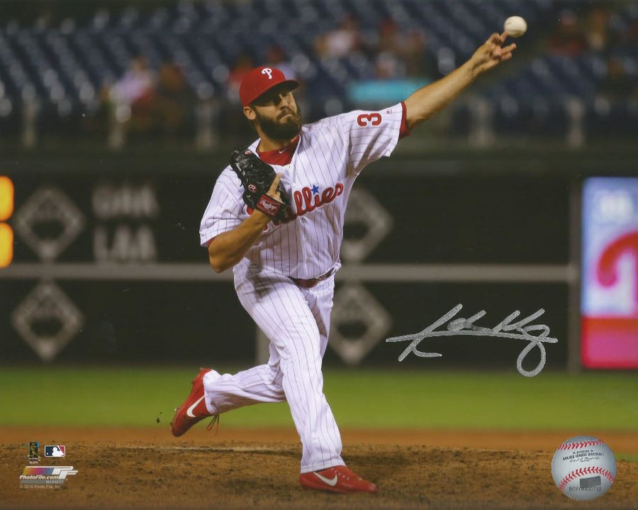 Adam Morgan Philadelphia Phillies Autographed MLB Baseball 8