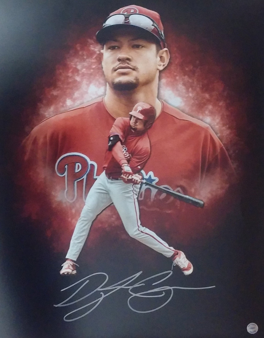 Dylan Cozens Blackout Collage Autographed Philadelphia Phillies 16