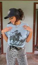 Cowgirl Calf Roper Graphic Tee