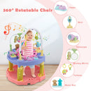 3-in-1 Baby Activity Center with 3-position for 0-24 Months-Pink
