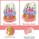 3-in-1 Baby Activity Center with 3-position for 0-24 Months-Pink