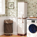 Plastic Kitchen Pantry with 4 Adjustable Shelves and Single Door for Living Room and Kitchen