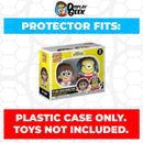 Pop Protector for Bob & Roller Skating Stuart Funko 2 Pack Pocket Pop Keychains