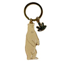 Polar Bear Enamel Keychain | Cute Arctic Key Holder