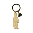 Polar Bear Enamel Keychain | Cute Arctic Key Holder