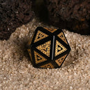 Polynesian Black Obsidian Stone Dice Set - Dice Around the World Collection