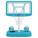 Pool Basketball Hoop Set with 2 Balls and Pump