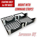 Pop Box Floating Shelf Wall Mount with Command Strips | Fits Soft Cases or Funko Pop Box only