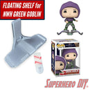 Pop Shelf for Green Goblin | Fits Funko Pop! Green Goblin from Spider-Man No Way Home | Comes with command strip | No drilling or screws