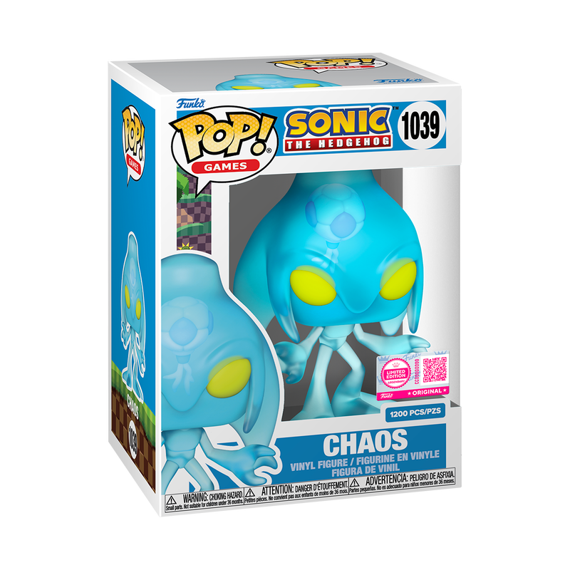 LE1200 (LEGENDARY) Sonic The Hedgehog Pop! Chaos (Translucent) with Pop! Protector (Est. Arrival: September 2025)